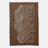 Wandern mehr Berge weiß Geschirrtuch (Vertikal)