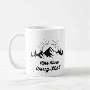 Wandern mehr Sorgen weniger Camping Wandern Lover  Kaffeetasse