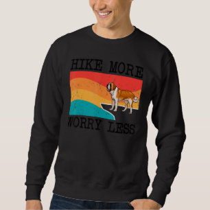 Wandern mehr Sorgen weniger St. Bernard Grafik Wan Sweatshirt