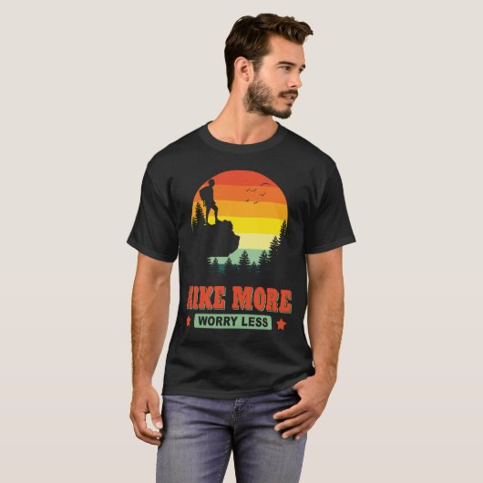 Wandern mehr Sorgen weniger Wanderung Erlebnis Out T-Shirt (Vorne ganz)