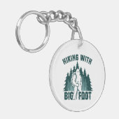 Wandern mit Bigfoot Schlüsselanhänger (Vorderseite links)