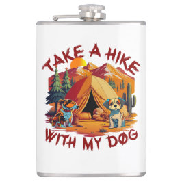 Wandern mit Hunden: Abenteuer für Hunde Liebhaber Flachmann