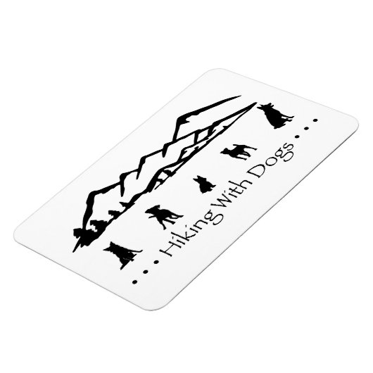 Wandern mit Hunden Flex Magnet (Linke Seite)