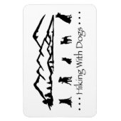 Wandern mit Hunden Flex Magnet (Vertikal)