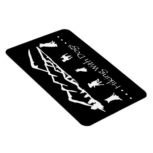 Wandern mit Hunden Flex Magnet-Black Magnet (Rechte Seite)
