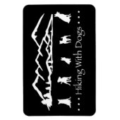 Wandern mit Hunden Flex Magnet-Black Magnet (Vertikal)