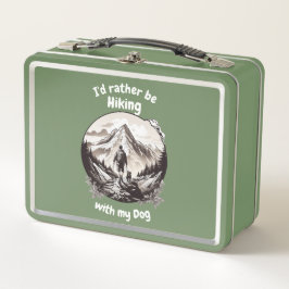 Wandern mit meinem Hund Metal Lunchbox