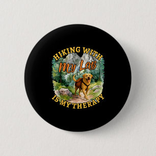 Wandern mit meinem Lab - Lustiger Labrador Retriev Button