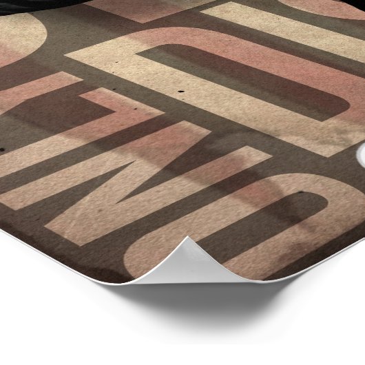 Wandern mit Zombies Poster (Ecke)