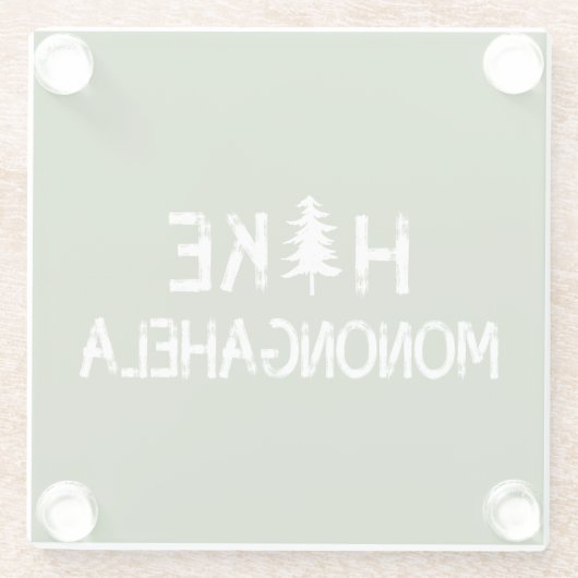 Wandern Monongahela West Virginia Tree Glasuntersetzer (Rückseite)