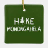 Wandern Monongahela West Virginia Tree Keramikornament (Vorderseite)