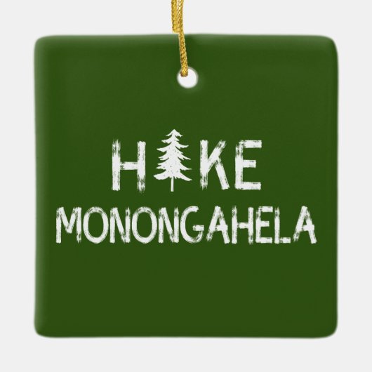 Wandern Monongahela West Virginia Tree Keramikornament (Vorderseite)