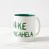 Wandern Monongahela West Virginia Tree Zweifarbige Tasse (VorderseiteRechts)