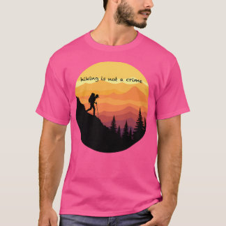 Wandern Natur Vintages Camping Bergsee-Zauber T-Shirt