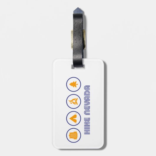 Wandern Nevada Gepäckanhänger (Rückseite vertikal)