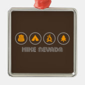 Wandern Nevada Ornament Aus Metall (Vorne)