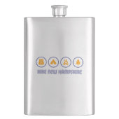 Wandern New Hampshire Flachmann (Vorderseite)