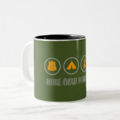 Wandern New Hampshire Zweifarbige Tasse (Vorderseite Links)
