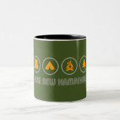 Wandern New Hampshire Zweifarbige Tasse (Mittel)