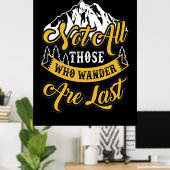 Wandern nicht alle, die wandern poster (Heimbüro)