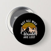 Wandern nicht alle, die wandern sind verloren button (Vorne & Hinten)