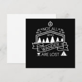 Wandern nicht alle, die wandern sind verloren einladung (Vorne/Hinten)