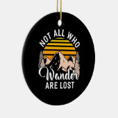 Wandern nicht alle, die wandern sind verloren keramik ornament (Rechts)