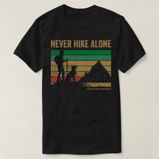 Wandern nie allein Wandern mit Hunden Pullover (Design vorne)
