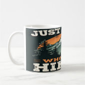 Wandern nur ein Mann, der Lieben Wandern Kaffeetasse (Links)