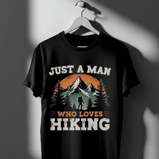 Wandern nur ein Mann, der Lieben Wandern T-Shirt