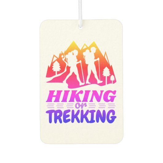 Wandern oder Trekking Autolufterfrischer (Vorderseite)