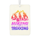 Wandern oder Trekking Autolufterfrischer (Rückseite)