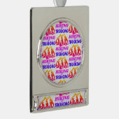 Wandern oder Trekking Banner-Ornament Silber (Rechts)