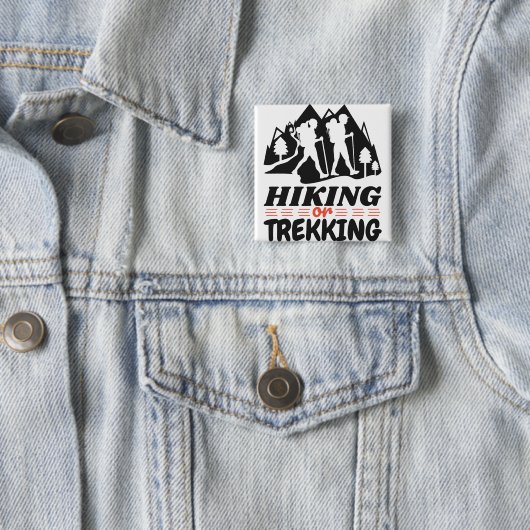Wandern oder Trekking Button (Beispiel)