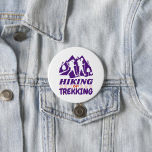 Wandern oder Trekking Button