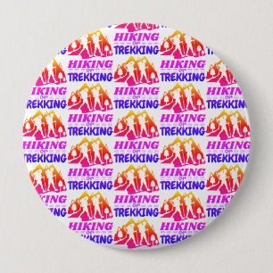 Wandern oder Trekking Button