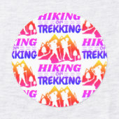 Wandern oder Trekking Etiketten (Design 2)