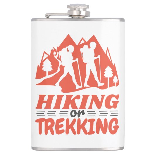 Wandern oder Trekking Flachmann (Vorderseite)