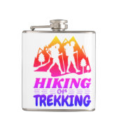 Wandern oder Trekking Flachmann (Vorderseite)