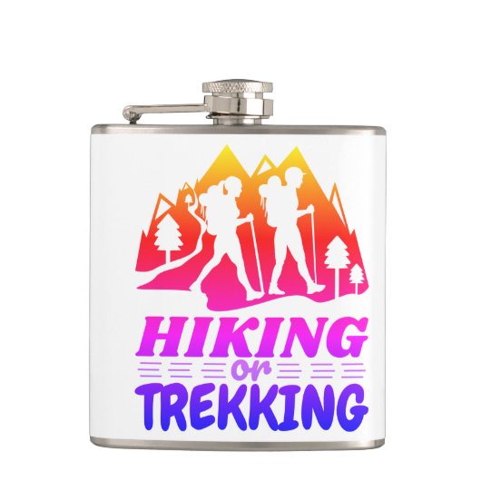 Wandern oder Trekking Flachmann (Vorderseite)