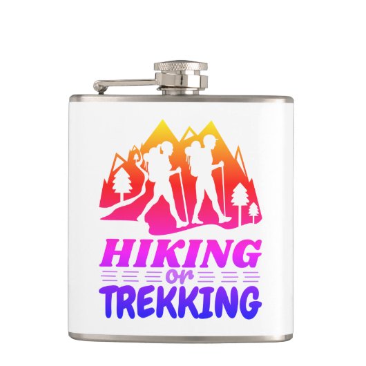 Wandern oder Trekking Flachmann (Vorderseite)