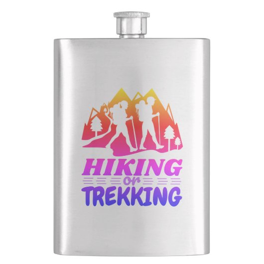 Wandern oder Trekking Flachmann (Vorderseite)