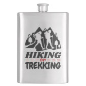 Wandern oder Trekking Flachmann (Vorderseite)