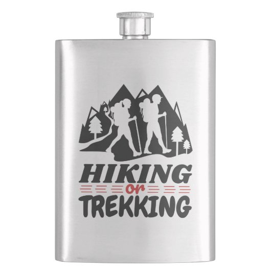 Wandern oder Trekking Flachmann (Vorderseite)