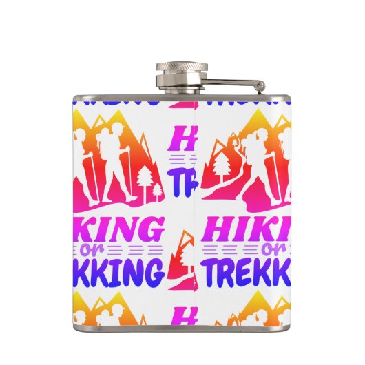 Wandern oder Trekking Flachmann (Rückseite)