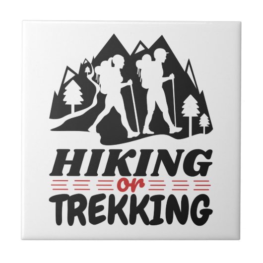 Wandern oder Trekking Fliese (Vorderseite)