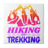 Wandern oder Trekking Fliese (Vorderseite)