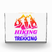 Wandern oder Trekking Fotoblock (Vorderseite)