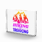 Wandern oder Trekking Fotoblock (Rechts)