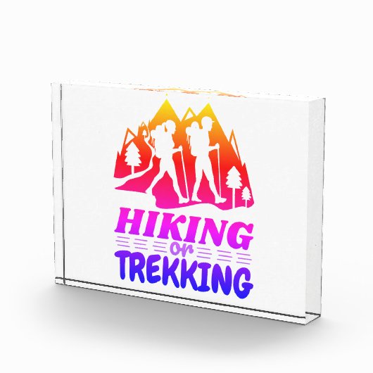 Wandern oder Trekking Fotoblock (Rechts)